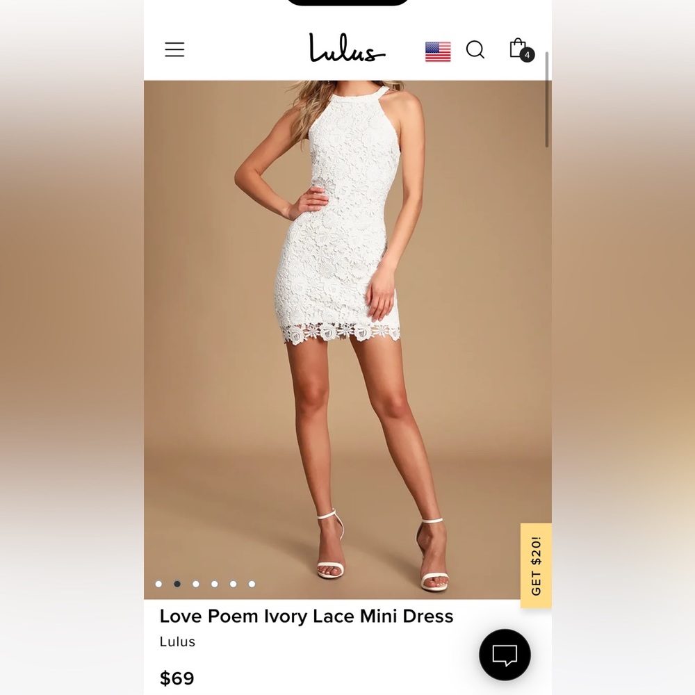 White lace dress